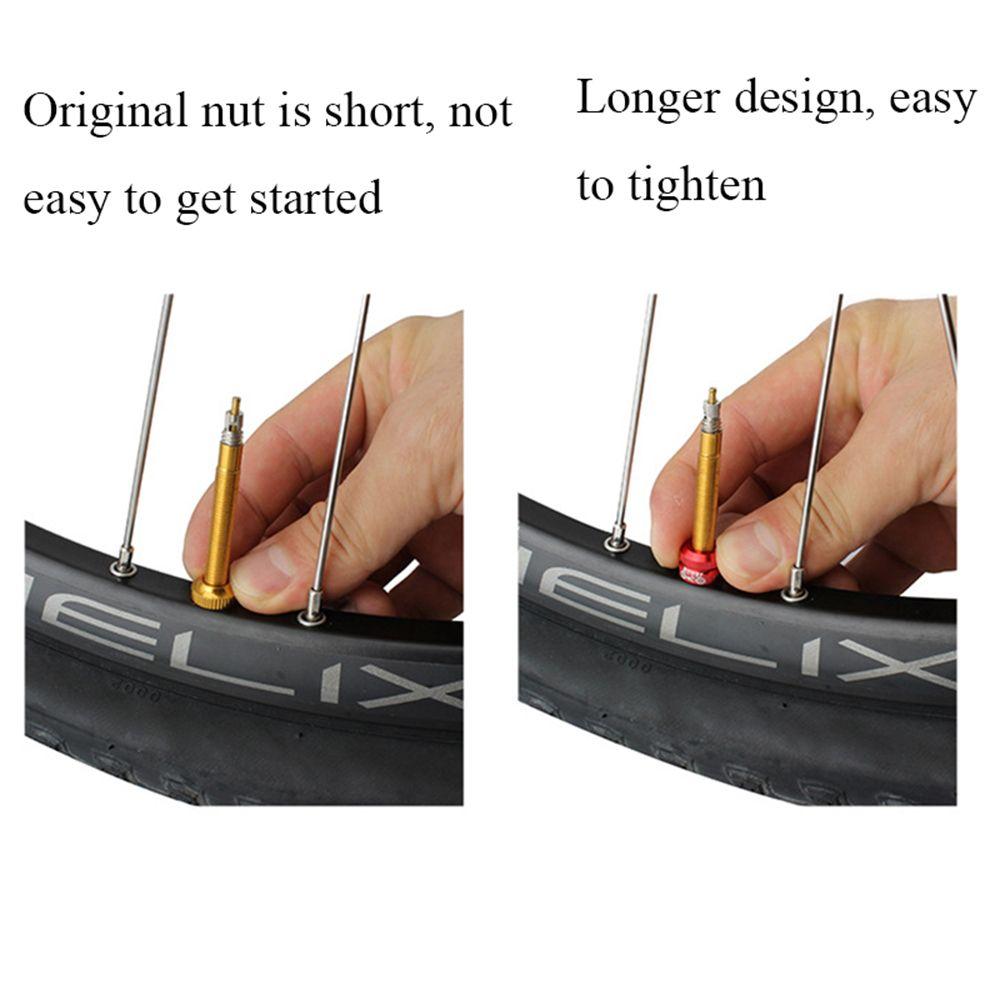 Bicycle Replacement Presta Vacuum Law Mouth Nut Tire Nozzle Wheel Tire Valves Bike Lock Nut