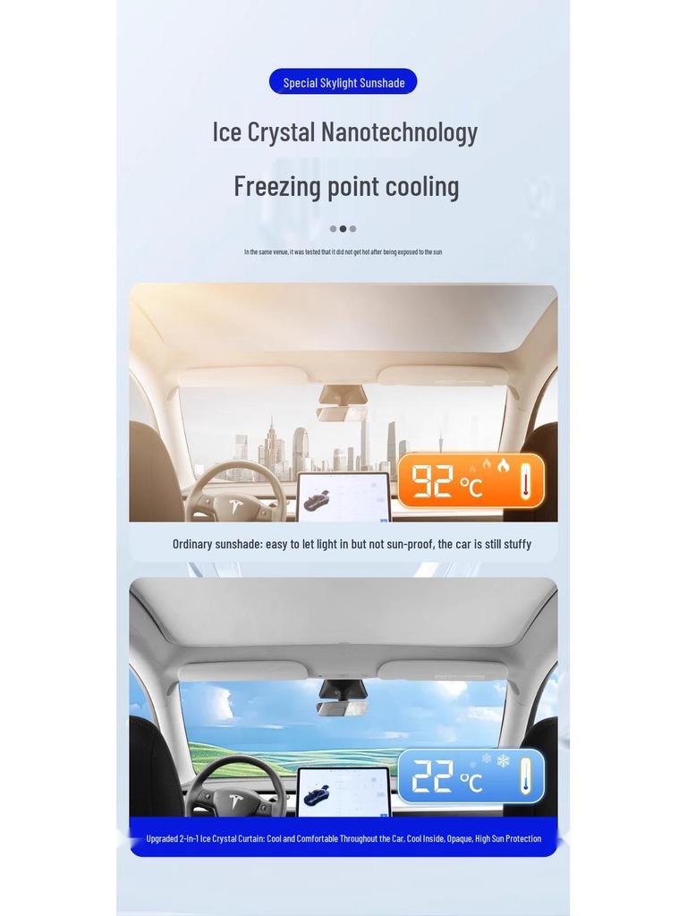 2024 Chery Xingji Era ET Sunroof Sunshade: Heat Insulation & Sun Protection Car Roof Canopy Accessories