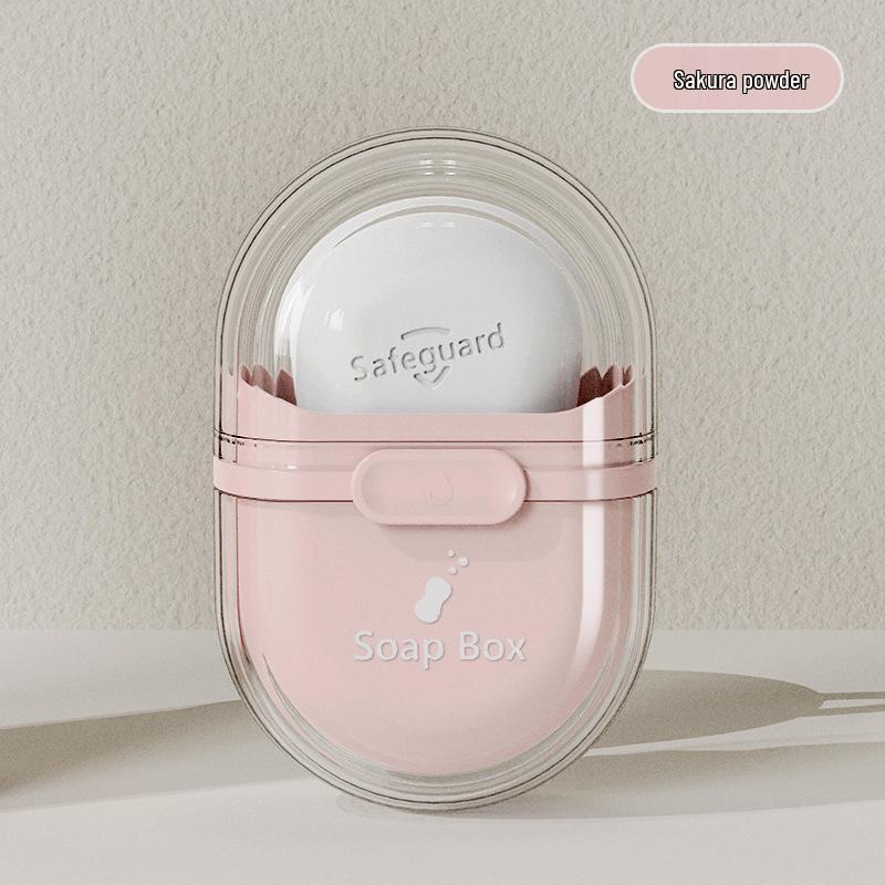 Portable Travel Soap Box with Sealed Draining Lid for Business Trips