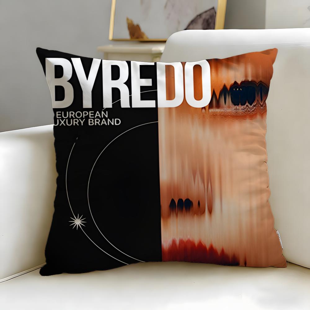 

классический бренд ароматов Byredo Чехол-подушка Мягкий Легко стирающийся Наволочка Универсальный для Дивана Кровати Путешествий и Офиса 30X30cm