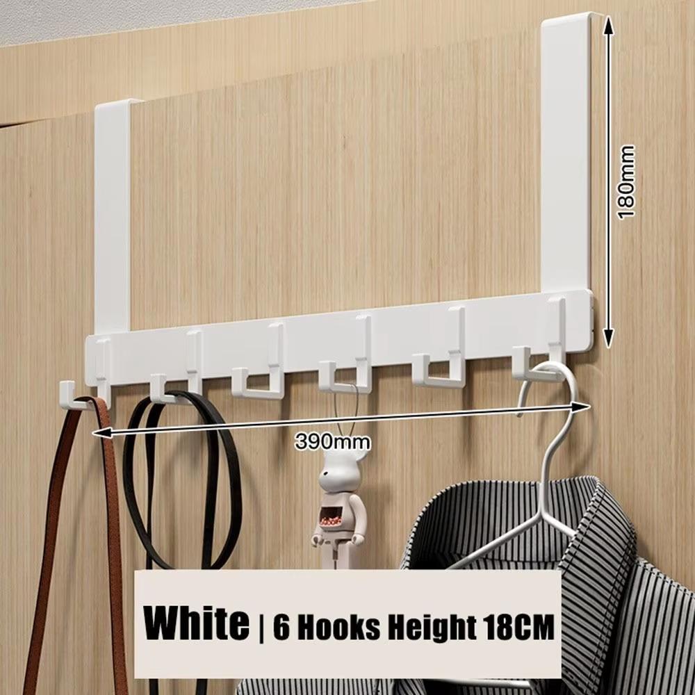 Ganci sopra la porta 6 ganci appendiabiti cappelli asciugamani appendiabiti casa bagno organizer rack cucina accessori titolare