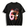 Fun Number 67 Dessert Print Casual Top For Food Lovers Pure Cotton T-shirt