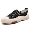 Korean Style Womens Casual Shoes With Leather Patchwork And Velcro For Summer And Spring Wear