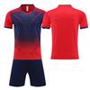 Customizable Soccer Jersey and Shorts Set Polyester Athletic Uniform Personalized Number Print Design