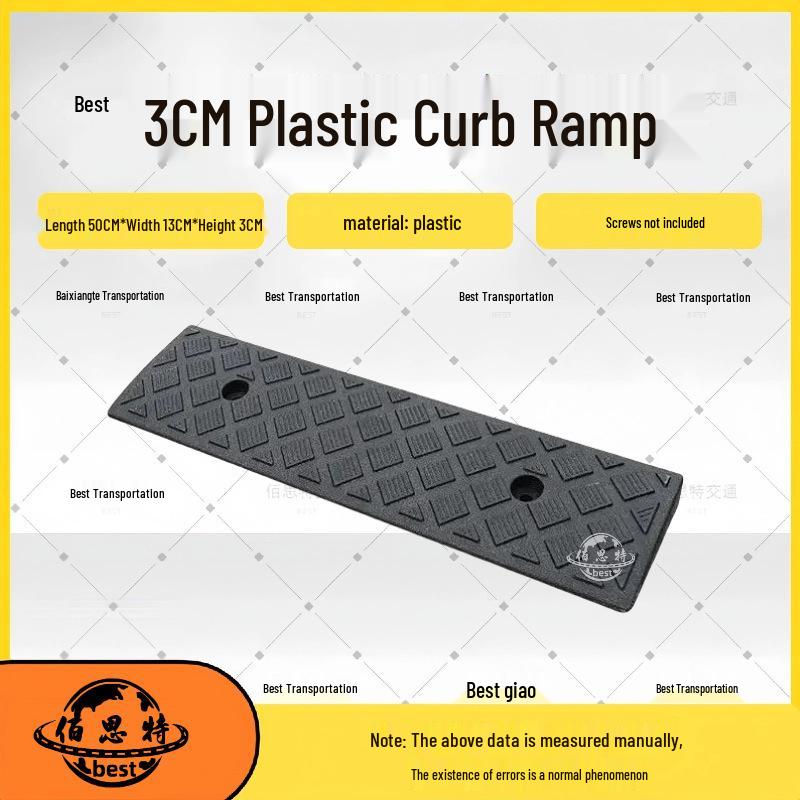 

Triangular Plastic Car Ramp for Uphill Climbing and Road Curb Thresholds