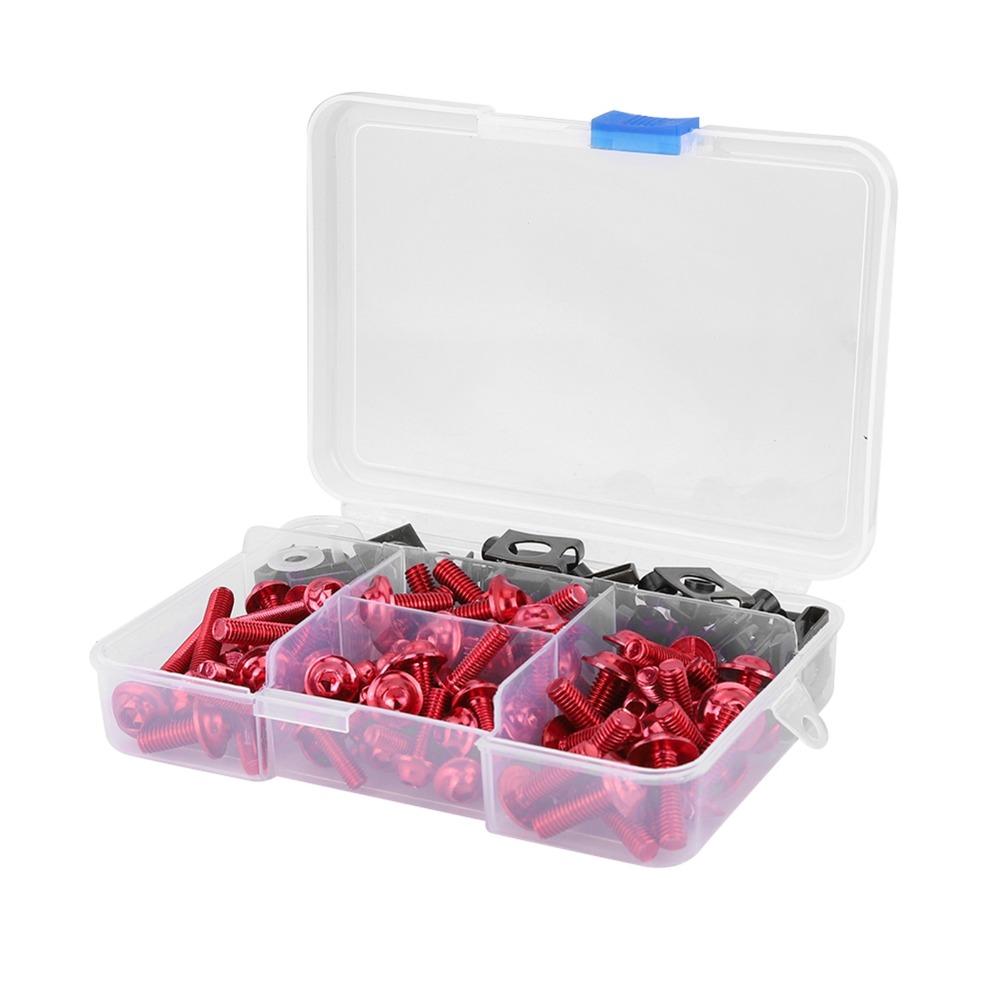 177pcs M5 M6 Fairing Bolt Kit Motorcycle Fastener Clips Set Motorcycle Body Repair