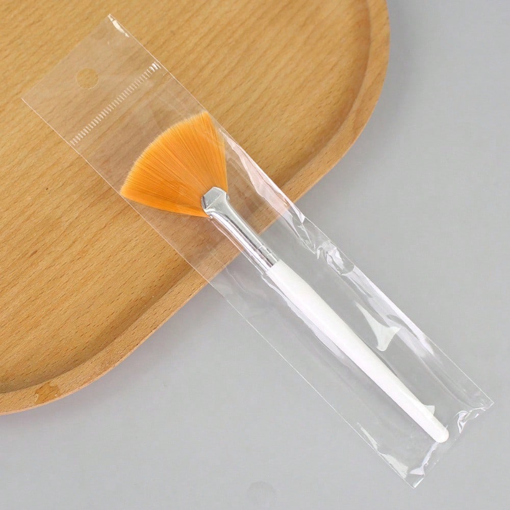 1 Stück Weicher Fächerförmiger Schönheitspinsel, Gesichtsmasken-Essenz-Applikator, Hochglänzender Kosmetikpinsel, Spezielle Werkzeuge für Schönheitsstudios