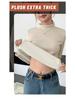 Women's H129 Orlon Semi-High Neck Fleece-Lined Warm Base Layer Top