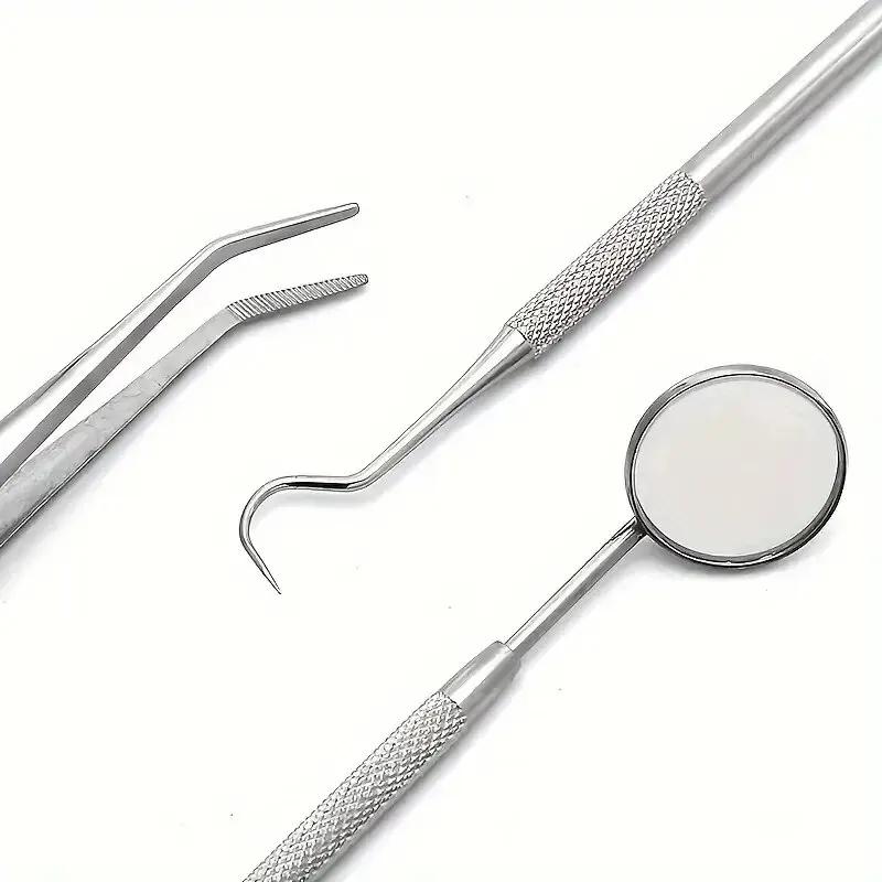 Acier Inoxydable Outils Dentaires Orale Nettoyage Fil Dentaire Détartrage Facile à Nettoyer Pas Facile à Casser Kit de Soin Miroir Dentaire Oral
