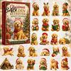 Christmas Advent Calendar 2026 Dog Calendar, 24-Day Acrylic Ornament Set with Mini Puppy Kids Gifts Figures, 2D Flat Tree Hanging Countdown