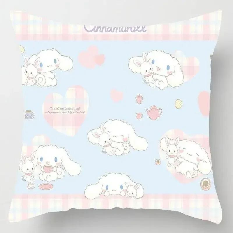 Japanese Style Cartoon Lumbar Pillow Cover Kawaii Sofa Cushion Home Decor