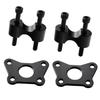 Aluminum Handle Bar Risers set Adjustable Height Anti Rust Handlebar Extension Lifting Quick Fixing for Motorcylce