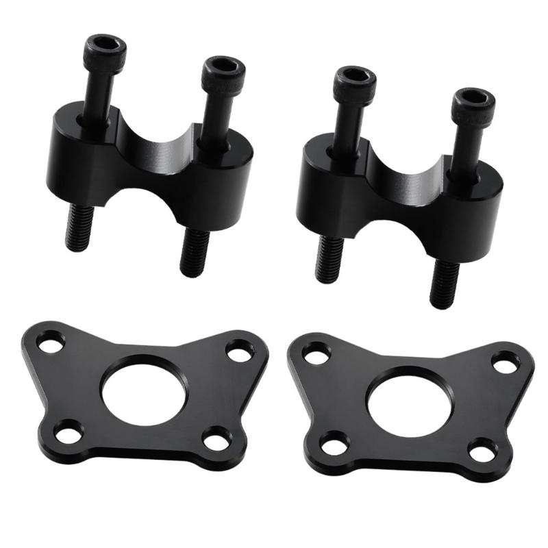 Aluminum Handle Bar Risers set Adjustable Height Anti Rust Handlebar Extension Lifting Quick Fixing for Motorcylce
