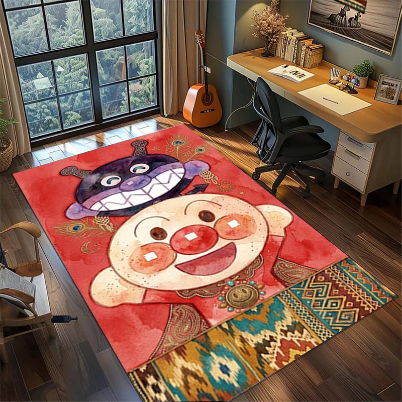 Washable Bread Superman Floor Mat Large Area Non Slip Rug Carpet Gamer Room Bedroom Decor