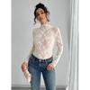 Spring And Autumn New Women'S Versatile Long Sleeve Daily Business Commuter Elegant Comfort Sexy Bottom Shirt Top