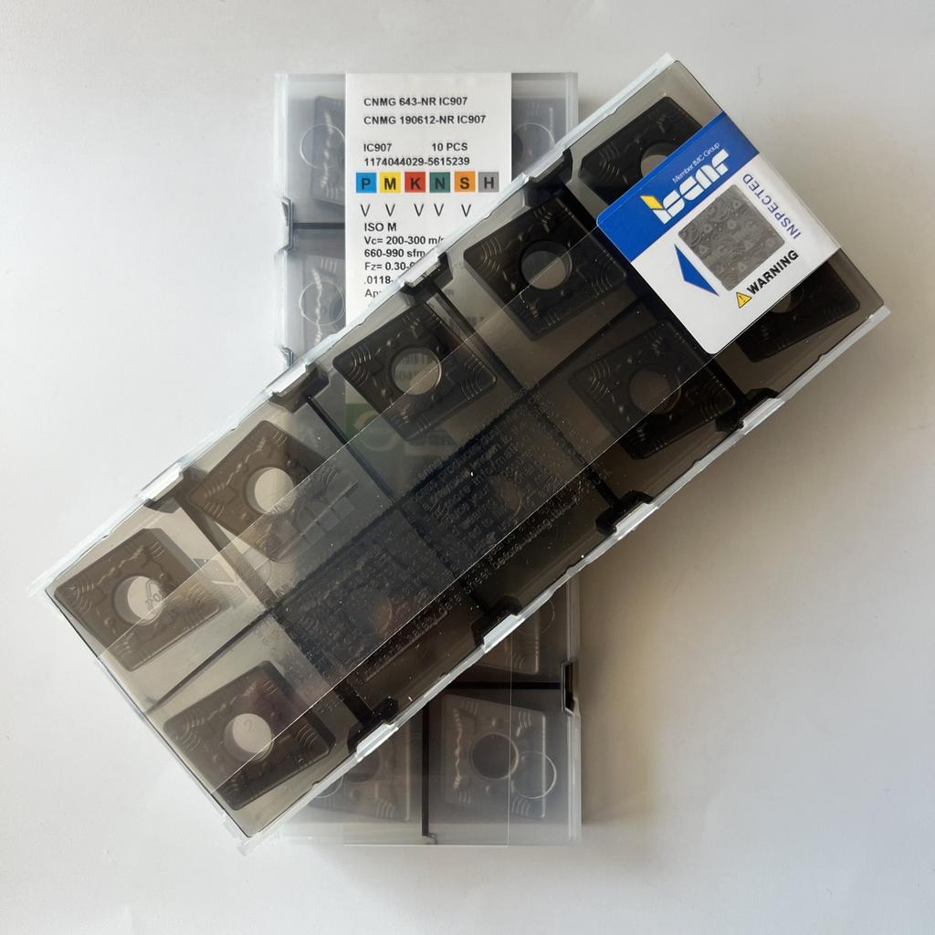 ISCAR / CNMG190612-NR IC907 / Industrial indexable carbide inserts 10 Pcs