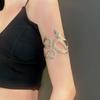 Style Special-Interest Design Snake-Shaped Armband Fashion, Personalized and Exaggerated Simulated Snakes Bracelet Metal Sweet Cool Sexy Arm Chain