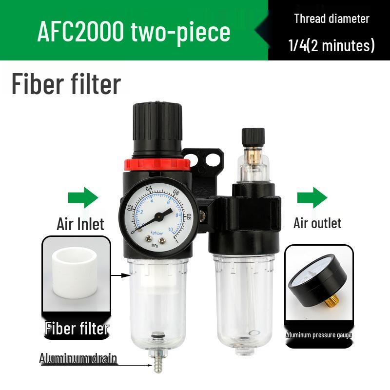 AFC2000 Luftdruckregelventil mit Öl-Wasser-Abscheider und AFR Druckminderfilter