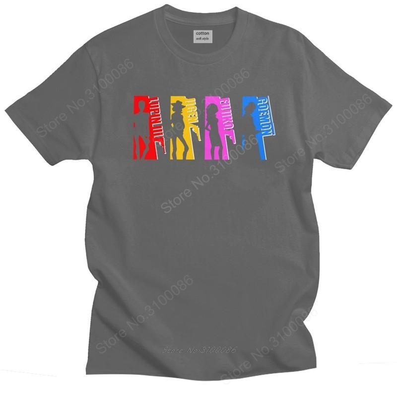 Lupin The Third Tshirt Men Cotton Handsome Tshirt Round Neck Short Sleeved Manga Tee Shirt Loose Fit Clothing