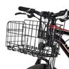 Metal Front Handlebar Bicycles Basket Mountain Bike Folding Hanging Basket with Removable Liner Bag Bike Accessories