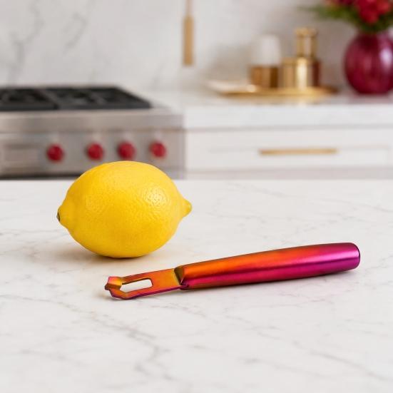 Nerezová struhadlo na citron, Škrabky na citrusy pro pomeranče, citrony, limetky, Multifunkční struhadlo na ovoce, Kreativní kuchyňská pomůcka