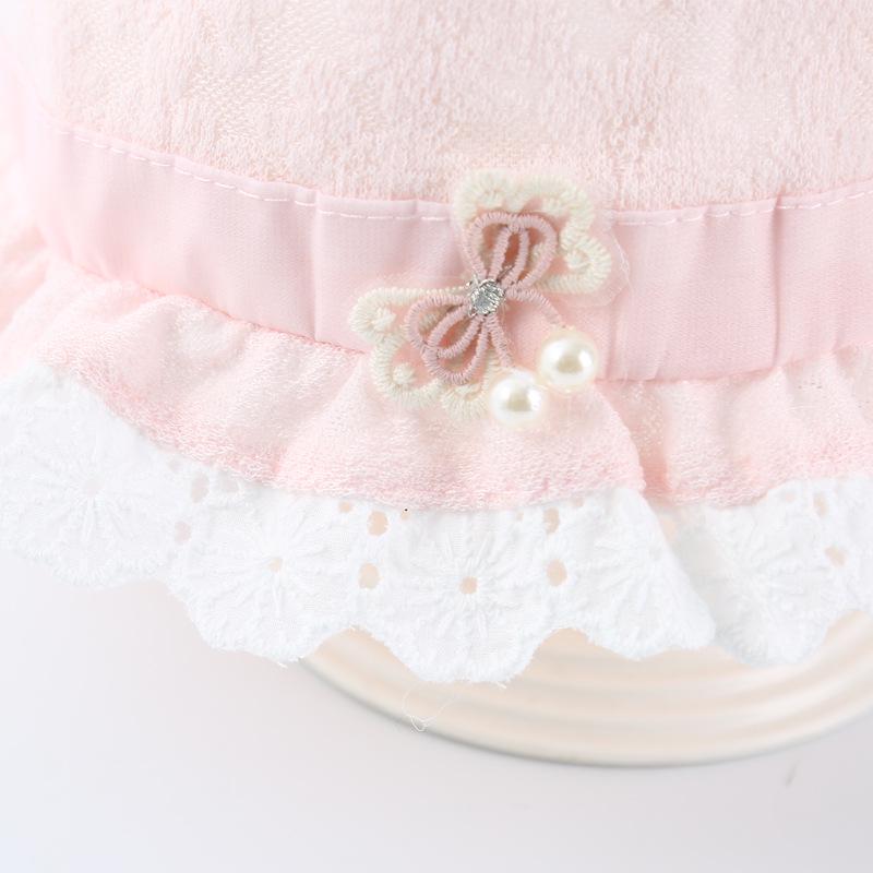 Lace Trim Infant Fisherman Hat with Ear Protection – Stylish Newborn Accessory