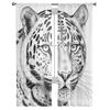 Tiger Head Sheer Curtains For Living Room Bedroom Tulle Curtain For Kitchen Voile Curtain Blind Panels