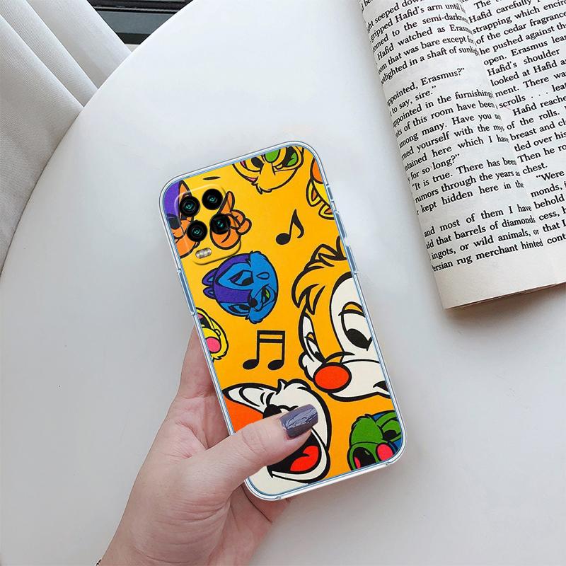 Chip N' Dale Transparent Phone Case for Motorola Moto Edge 20 30 40 50 S30 Fusion Ultra Pro Neo Lite + G200 G23