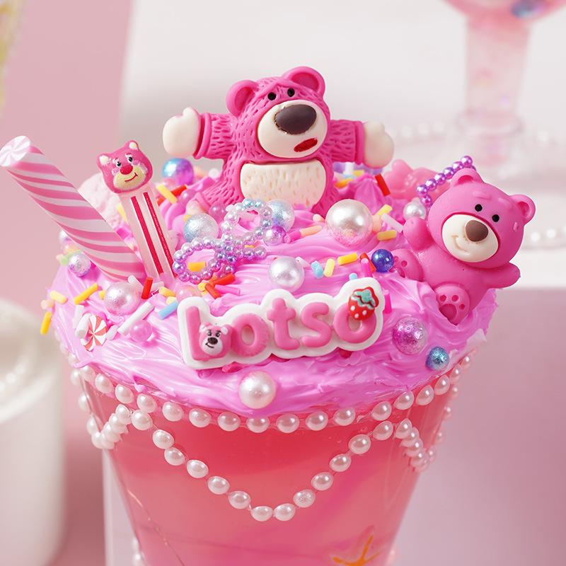 Kids' DIY Ice Cream Toy Set with Colored Clay & Crystal Mud