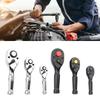 Multipurpose Ratchet Tool 72 Tooth Gear System Double Drive Heads 1/4 3/8 1/2inch For Confined Area Repairs