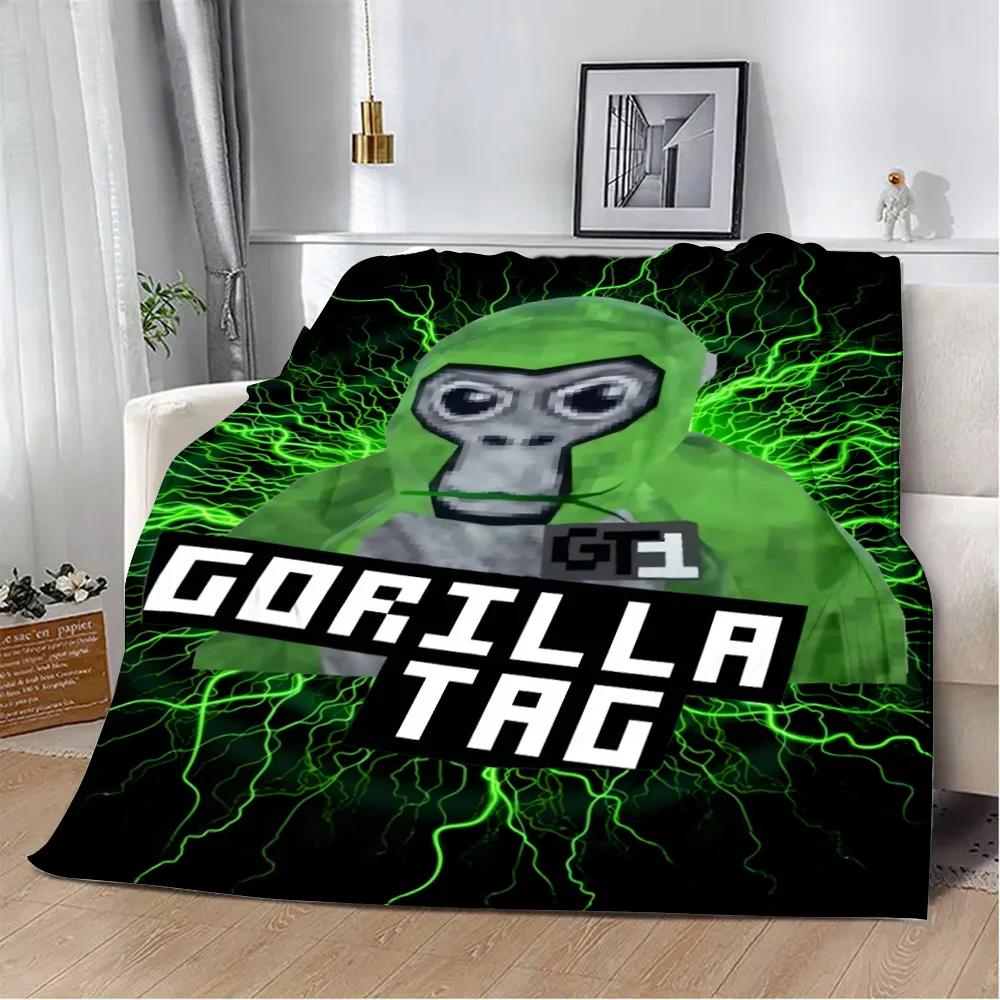 Fshion Anime Game Gorilla tag Printed Blanket Picnic Blankets Warm Blanket Soft Comfortable Blanket Home Travel Birthday Gift