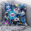 T-T-Takashis-M-M-Murakamies Art Pillow Case Square Double‑Sided Print Cushion Case For Sofa Home Bedchamber Decor Gift