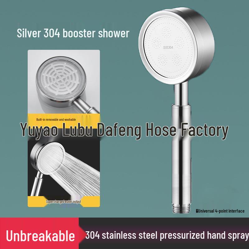 Adjustable Pressurized Handheld Shower Head with Massage & Water-Saving Features