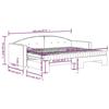 VidaXL Lit de jour avec gigogne et matelas vert foncé 80x200cm velours 3197320