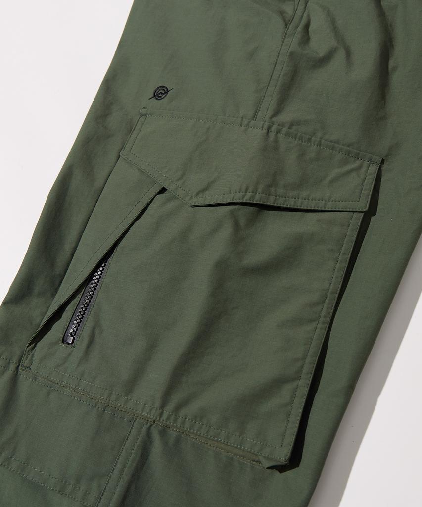 Kallapataleu Nylon Rib Ventilation Cargo Pants - Khaki