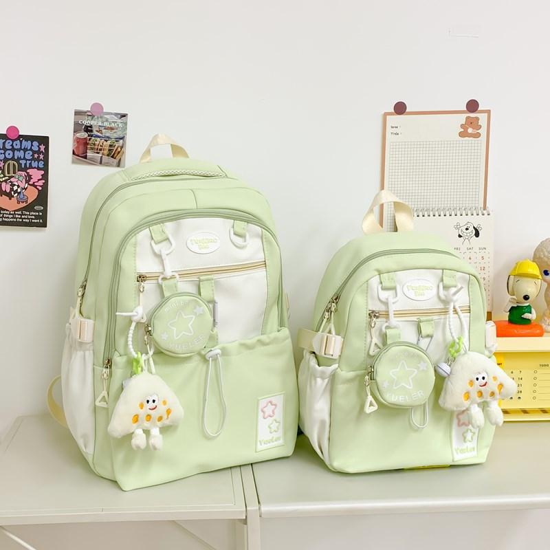 Zaino grande capacità zaino scolastico femminile studente universitario versione coreana zaino per computer da campus ragazza carino dolce zaino per scuola media