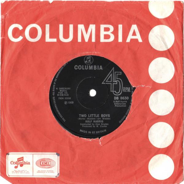 

7inch Record ROLF HARRIS - Two Little Boys DB8630 Columbia 1969 UK Pop Used