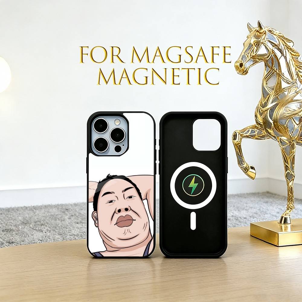 Silly Cartoons Phone Case For iPhone17,16,15,14,13,12,11 Plus,Pro Magnetic For Magsafe Wireless Charging