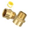 2PCS Brass G1/2 BSP Female To 1/2Inch NPT Male Thread Pipe Fitting Adapters