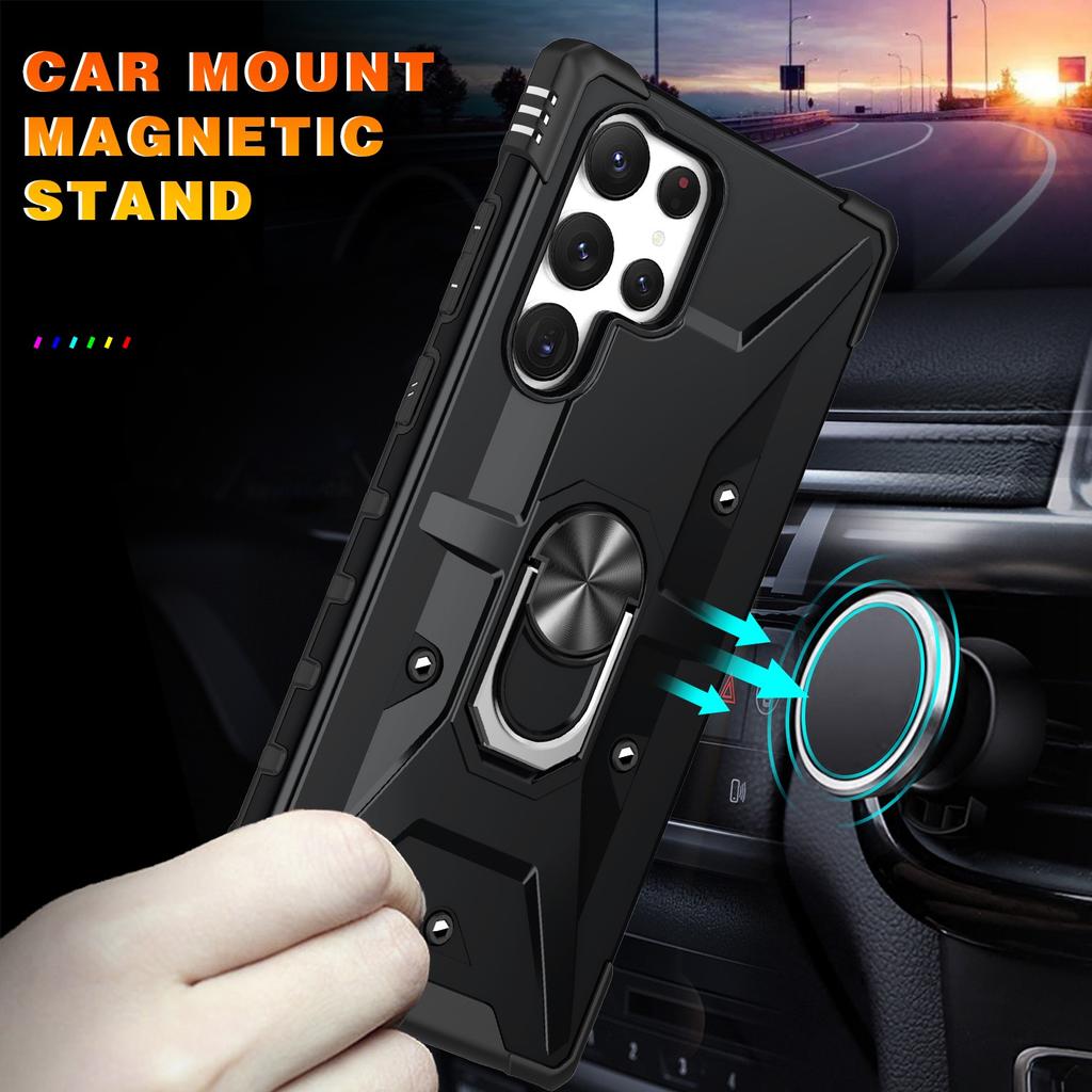 Portable Bracket Phone Case for Samsung Galaxy S25 Ultra Edge S23 Plus S24 FE S22 S21 A36 A56 5G A16 A26 A55 A54 A15 A35 A34 A14