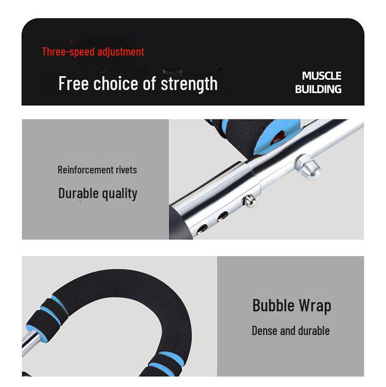 Adjustable U-Shaped Arm Strength Trainer for Men's Chest Muscles - Professional Model