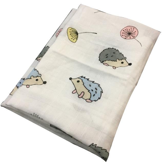 New Baby Blankets Newborn Soft Organic Cotton Bamboo Baby Bibs Muslin Swaddle Wrap Feeding Burpy Towel Scarf Big Diaper