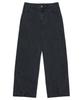 Nomaenyueol Curved Line Denim Pants - Washed Black