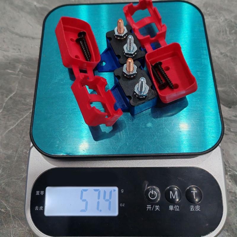 2Pieces 15A Automatic Reset Circuit Breakers Overcurrent Protectors 6-28VDC Systems Plastic Housing Mounting Wing Design