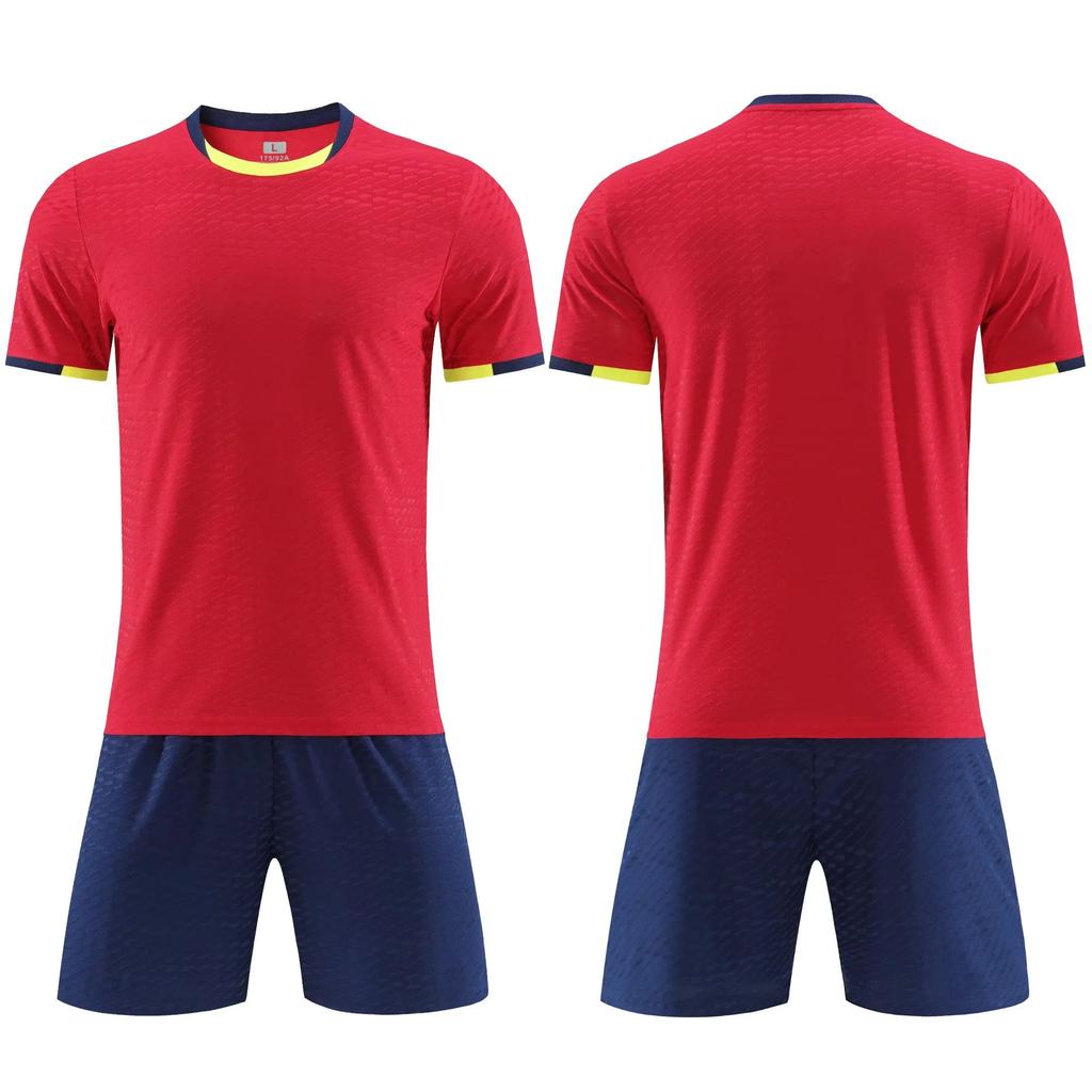 2025 Großhandel Kinder-Fußballtrikot-Set, Grundschul-Fußball-Trainingsshirt, bedrucktes Wettkampftrikot für Jungen und Mädchen