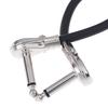 6.35 Guitar Patch Cable Wire Right Angle Effect Instrument 15/20/30Cm Pedal