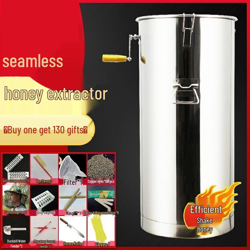 Thickened Stainless Steel Honey Extractor & Spinner Set for Beekeeping