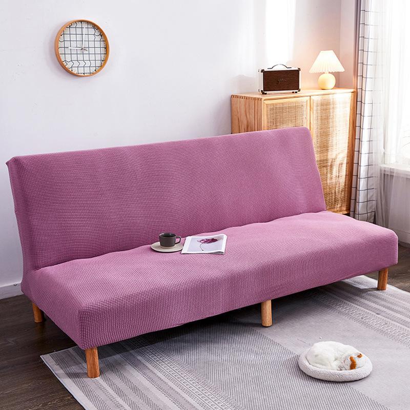 Velvet Full Covered Sofa Mattress Cover Simple Folding Without Armrest Stretch Sofa Cover Cover Fabric All-Inclusive Universal