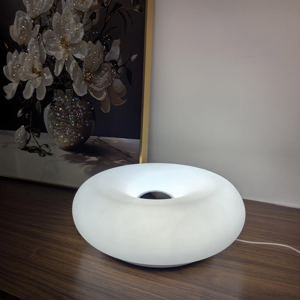 Table Lamp USB Plug Bedroom Bedside Lamp Living Room Dining Room New Year's Decoration Donut Ambient Light