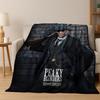 2026 Tommy Shelby P-Peaky B-Blinders Art Flannel Blanket,Cozy Soft Throw Blanket for Home Bedroom Bed Sofa Picnic Cover Gift